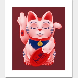 Lucky Cat Posters and Art